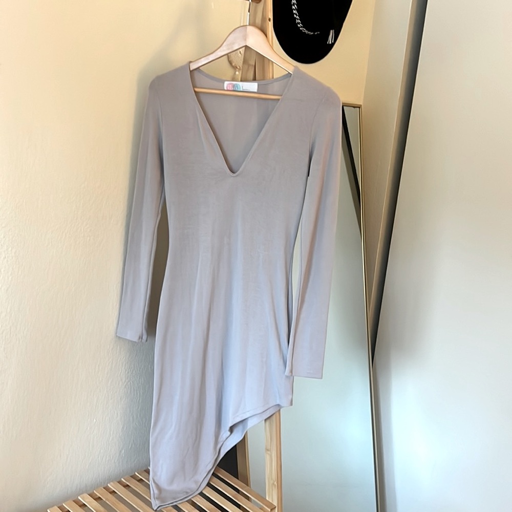 Asymmetrical Freepeople jersey cotton dress